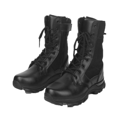 सामरिक आउटडोर गियर असली लेदर सामरिक काले जूते 8 &quot;ऊंचाई सेना पनरोक जूते