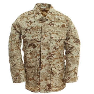 पुरुषों की बीडीयू रिप स्टॉप ट्राउजर+जैकेट ईडीसी टैक्टिकल कॉम्बैट पैंट डेजर्ट डिजिटल छलावरण के साथ सैन्य वर्दी