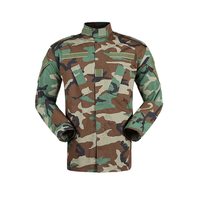 गुणवत्ता  TC 65/35 Military Tactical Wear Breathable Camouflage Army Uniforms कारखाना