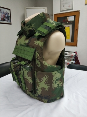 NIJ IIIA/III/IV सुरक्षा नरम आघात पैड के साथ नायलॉन सैन्य सामरिक बुलेटप्रूफ वेस्ट