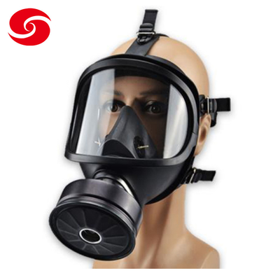 सैन्य पुन: प्रयोज्य पूर्ण चेहरा गैस मास्क रासायनिक और जैविक सुरक्षा